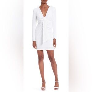 One33 Social- White Long-Sleeve Sequins Mini Dress. Size 12